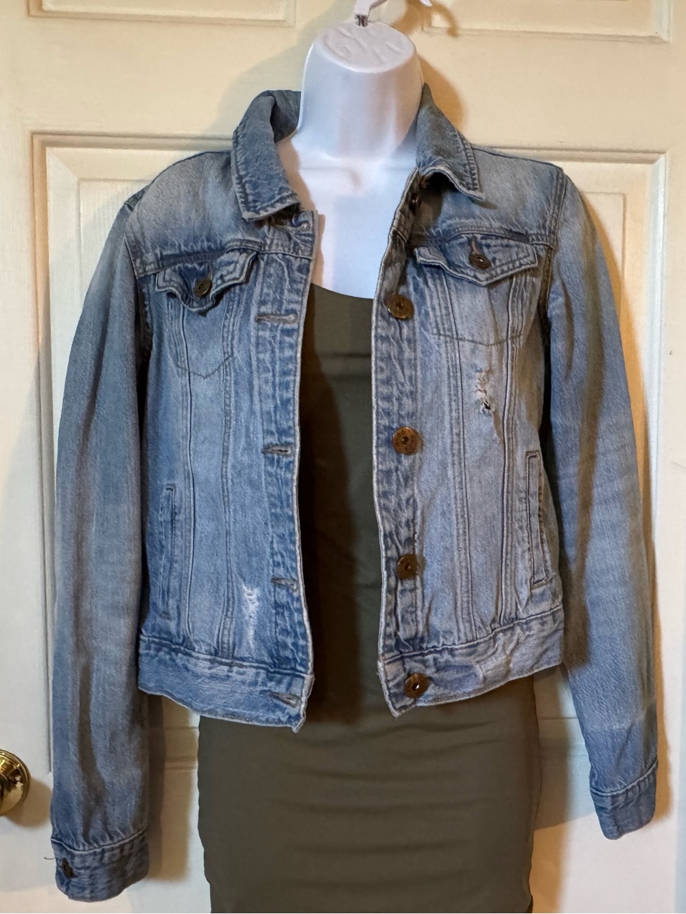 Vintage Mudd Distressed Denim Jacket - Medium - Y2K